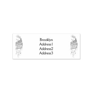Gang gang cockatoo bird cartoon illustration rubber stamp