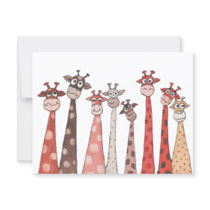 Gang of Giraffes Postcard