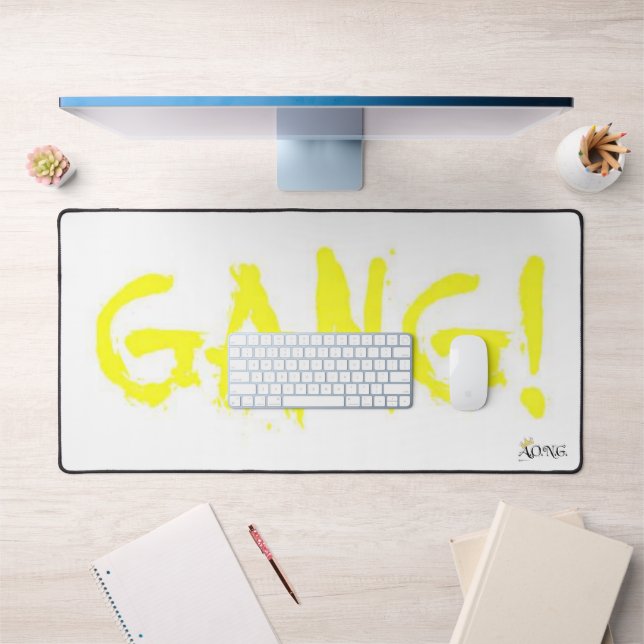 GANG! yellow Desk Mat (Office 1)