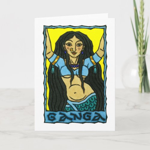 Ganga Greeting Card