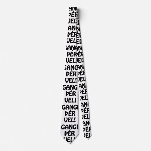 GANGI ÞÉR VEL! GOOD LUCK! Icelandic Language Neck Tie (Front)