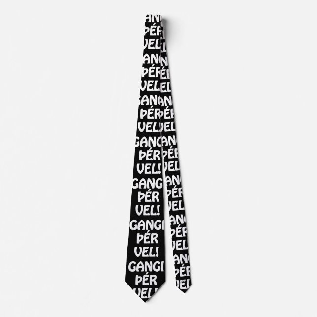 GANGI ÞÉR VEL! GOOD LUCK! Icelandic Language Neck Tie (Front)
