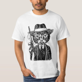 Gangsta cat gun T-Shirt