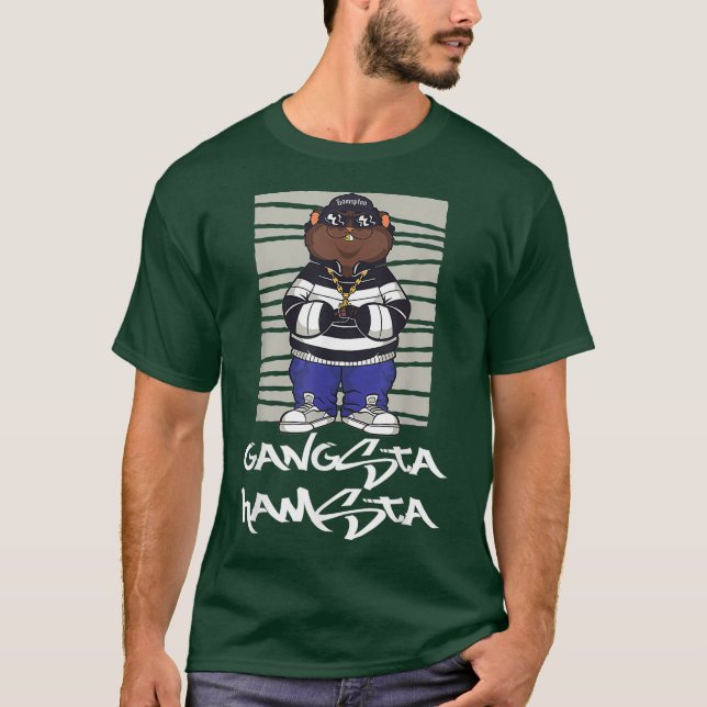 Gangsta Hamsta a Gangster Hamster T-Shirt (Front)