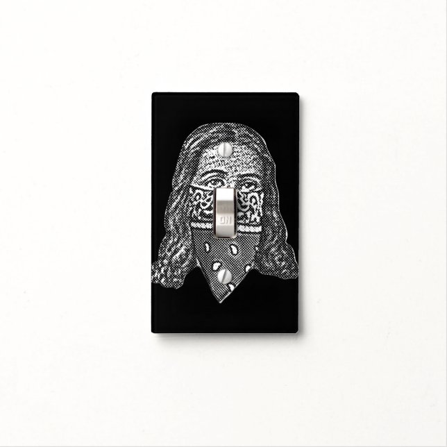 Gangsta Jesus Light Switch Cover (In Situ)