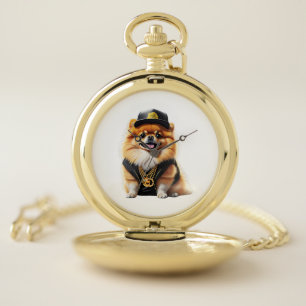 Gangsta Pomeranian - Hip Hop Dog Swag Pocket Watch