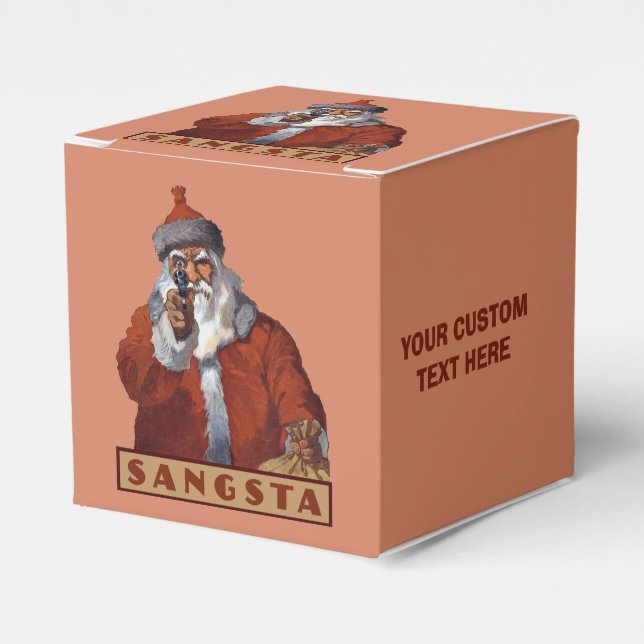 Gangsta Santa custom favor boxes (Front Side)