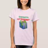 Gangsta Rap Meme Funny Rapper Wordplay Gift Wrap T-Shirt