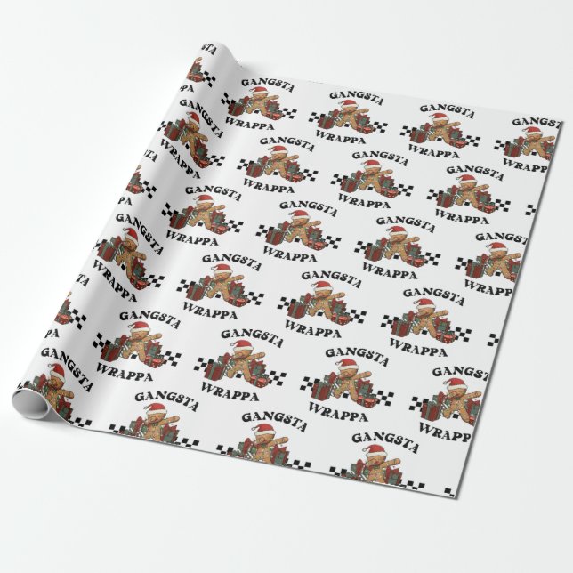 Gangsta Wrappa  Wrapping Paper (Unrolled)
