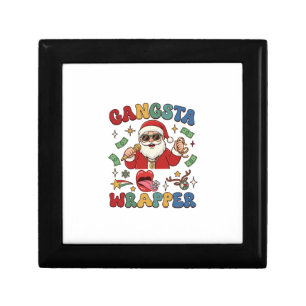 Gangsta Wrapper Christmas Santa Microphone Money Gift Box