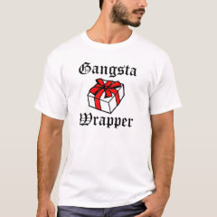 Gangsta Wrapper funny Christmas T-Shirt
