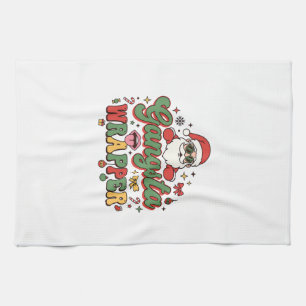 Gangsta Wrapper Santa Christmas Kitchen Towel