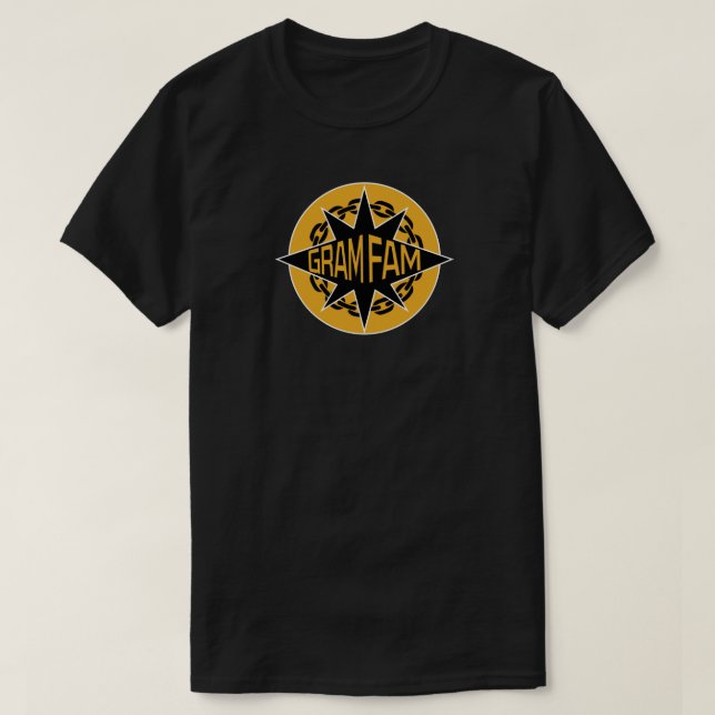 GangStarr GramFam Mashup Tee_GOLD T-Shirt (Design Front)
