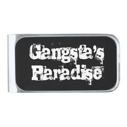 Gangstas Paradise Silver Finish Money Clip