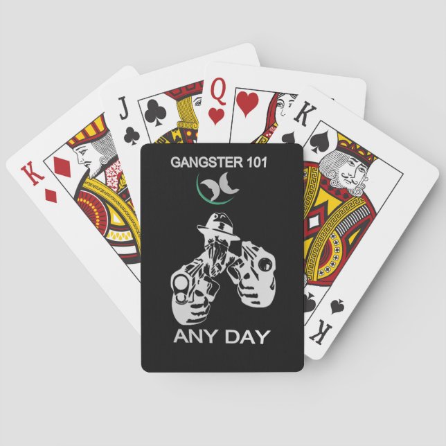 GANGSTER 101 POKER CARDS (Back)