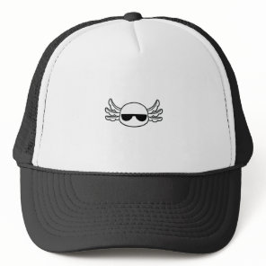 Gangster Axolotl Shades Funny Fish Funny Trucker Hat