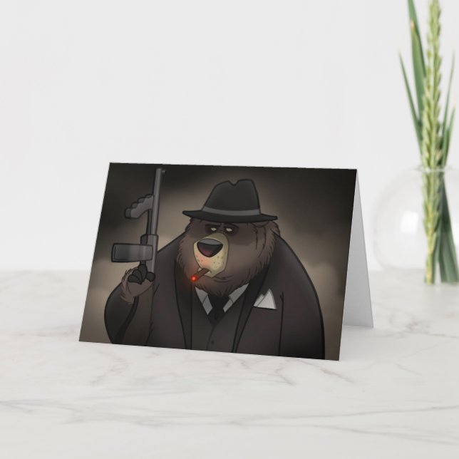 Gangster Bear Card (Front)