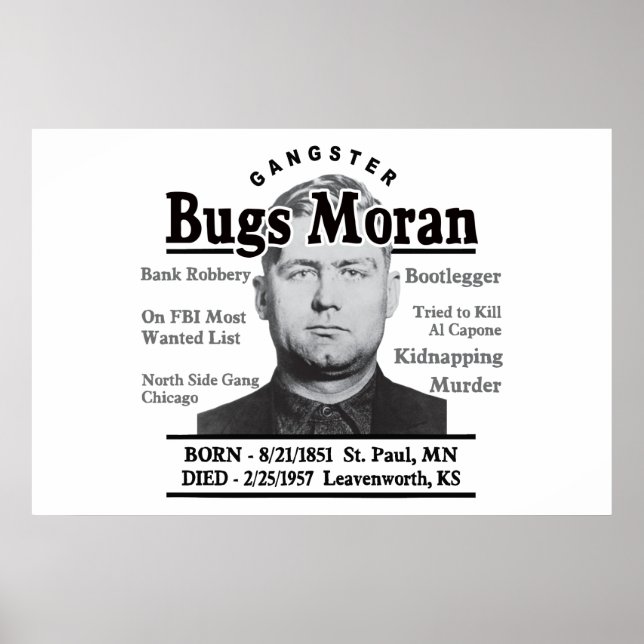 Gangster Bugs Moran Poster (Front)