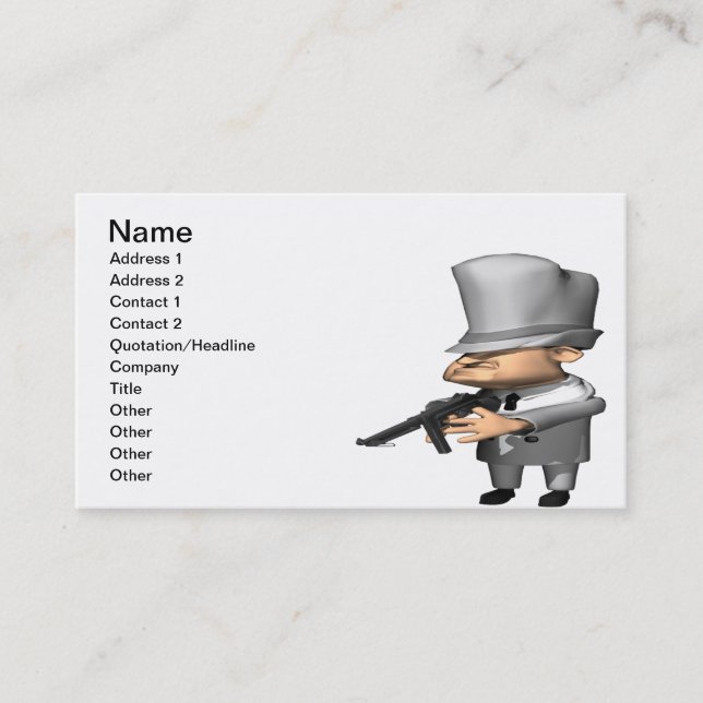 Gangster Business Card (Front)