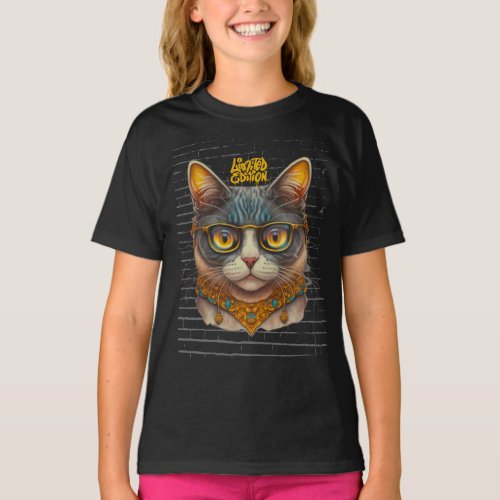 Gangster Cat Girls Basic T_Shirt