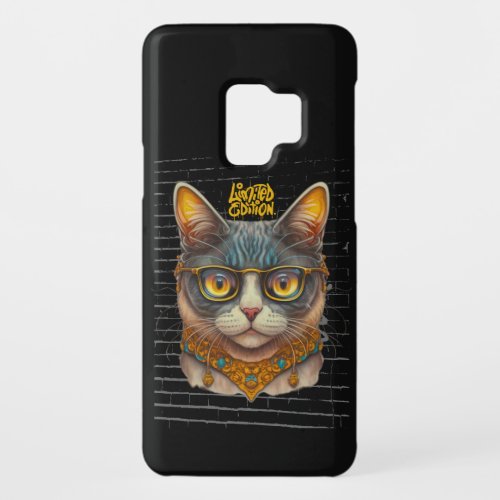 Gangster Cat Samsung Galaxy S9 Phone Case