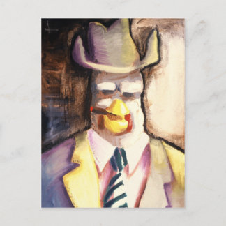 Gangster Chicken Postcard