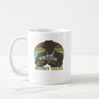 Gangster counting cash coffee mug