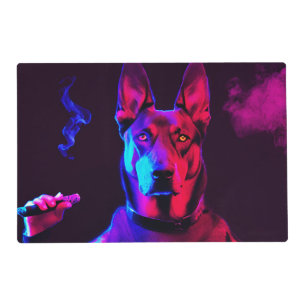 gangster dog placemat