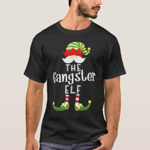 Gangster Elf Group Christmas Pajama Party T-Shirt