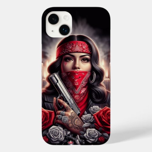 Gangster Girl Hip Hop chicano art graphic Case_Mate iPhone 14 Plus Case