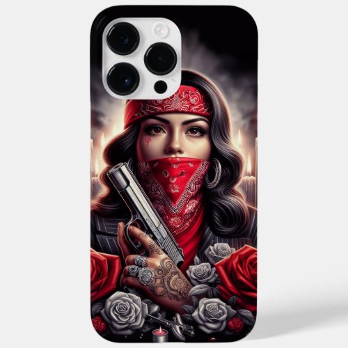 Gangster Girl Hip Hop chicano art graphic Case_Mate iPhone 14 Pro Max Case