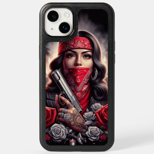 Gangster Girl Hip Hop chicano art graphic OtterBox iPhone 14 Plus Case