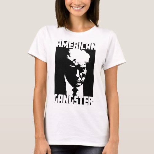 Gangster _ Iconic Trump Mugshot Artwork  T_Shirt