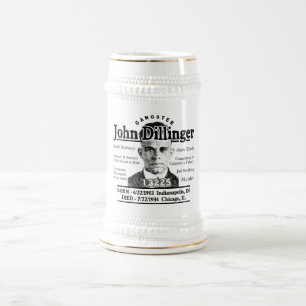 Gangster John Dillinger Beer Stein