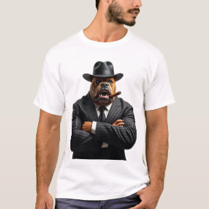 Gangster Kingpin Brutus The Bulldog Mafia Style T-Shirt