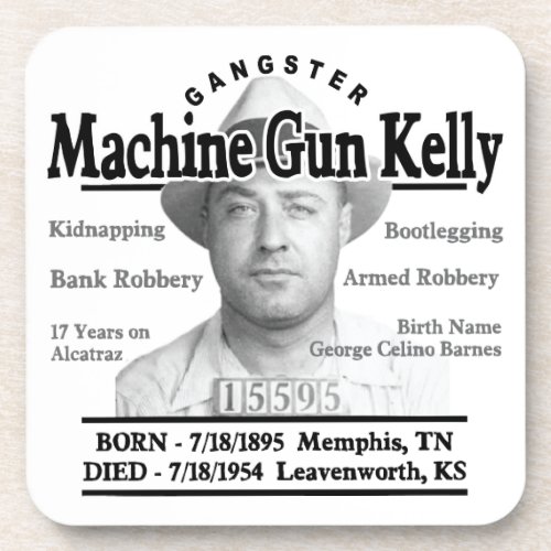 Gangster Machine Gun Kelly Coaster