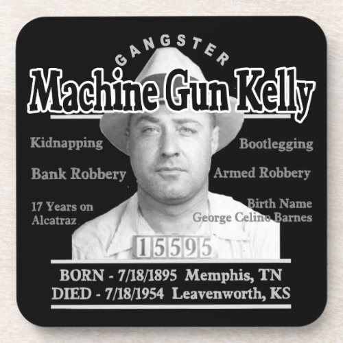 Gangster Machine Gun Kelly Drink Coaster