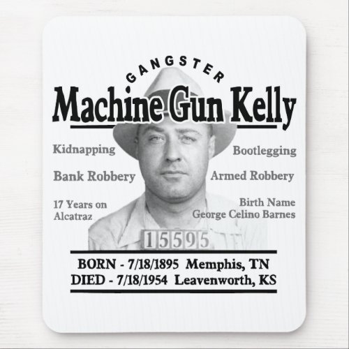 Gangster Machine Gun Kelly Mouse Pad
