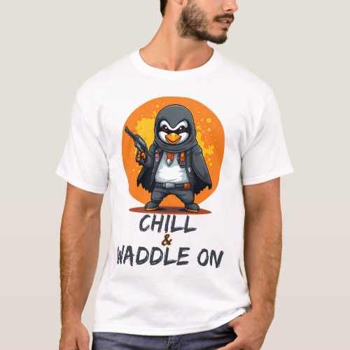 Gangster Penguin T_Shirt