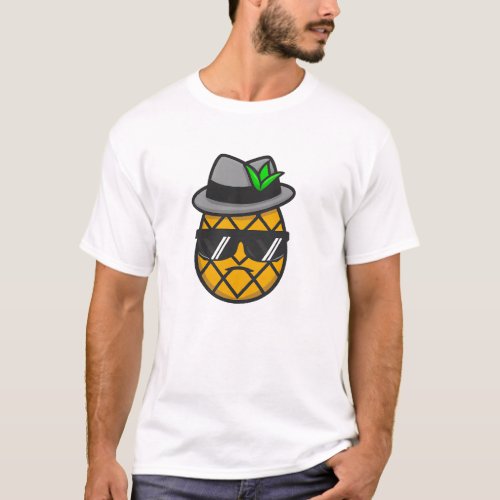 Gangster Pineapple A Sweet and Tough Kawaii T_Shirt