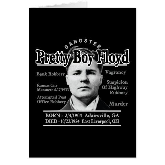 Gangster Pretty Boy Floyd Cards (Front)