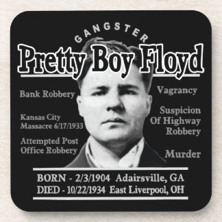 Gangster Pretty Boy Floyd Drink Coaster