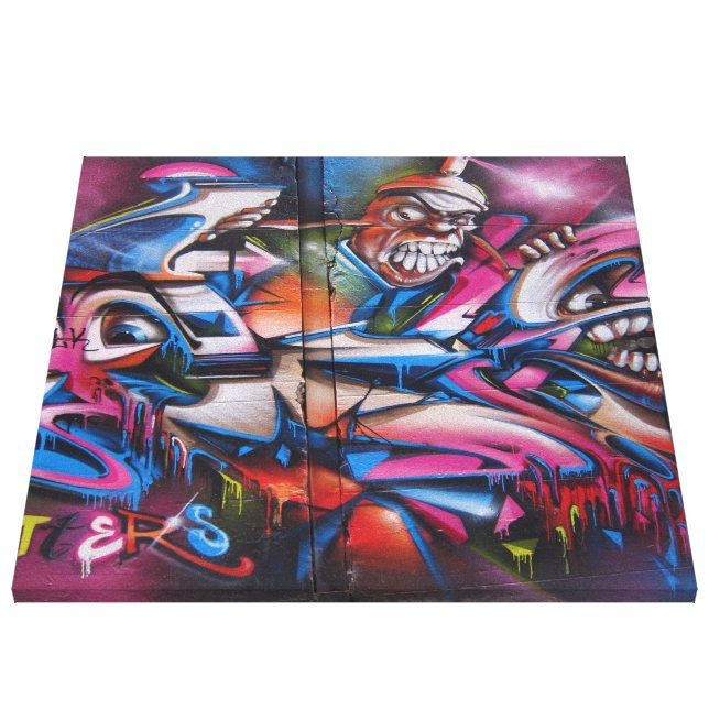 Gangster rapper urban graffiti Street art Canvas Print | Zazzle