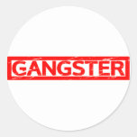 Gangster Stamp Classic Round Sticker