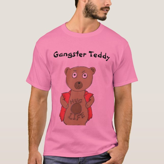 Gangster Teddy Bear T-Shirt (Front)