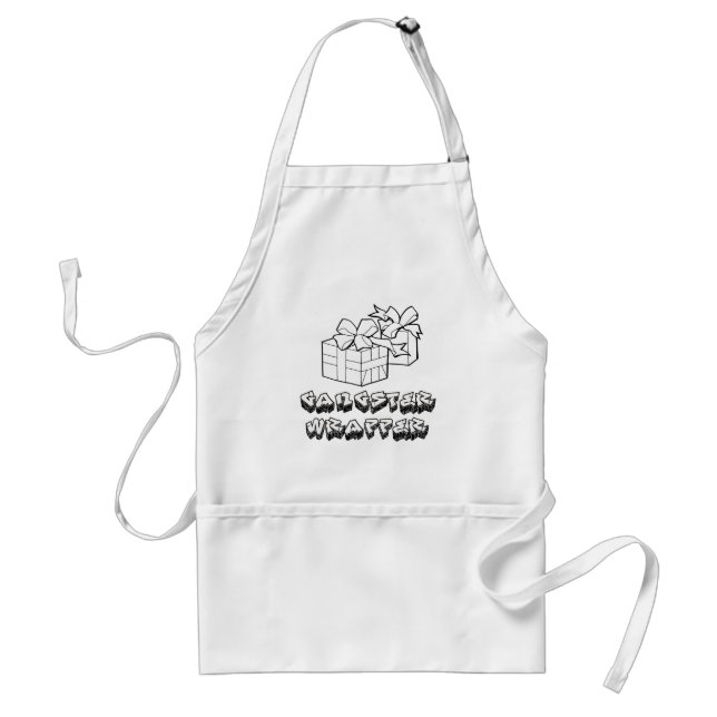 GANGSTER WRAPPER 3 -.png Adult Apron (Front)