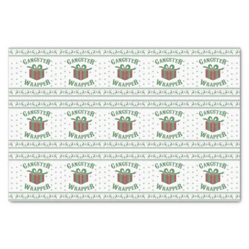 Gangster Wrapper Christmas Ugly Sweater Tissue Paper