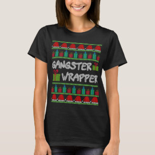 Gangster Wrapper Ugly Christmas Sweater Funny Pun