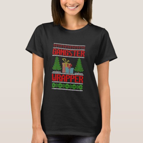 Gangster Wrapper Ugly Christmas Sweater Funny Pun 