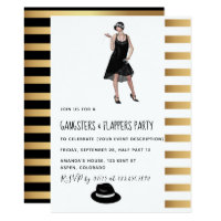 Gangsters and Flappers Party Invitation